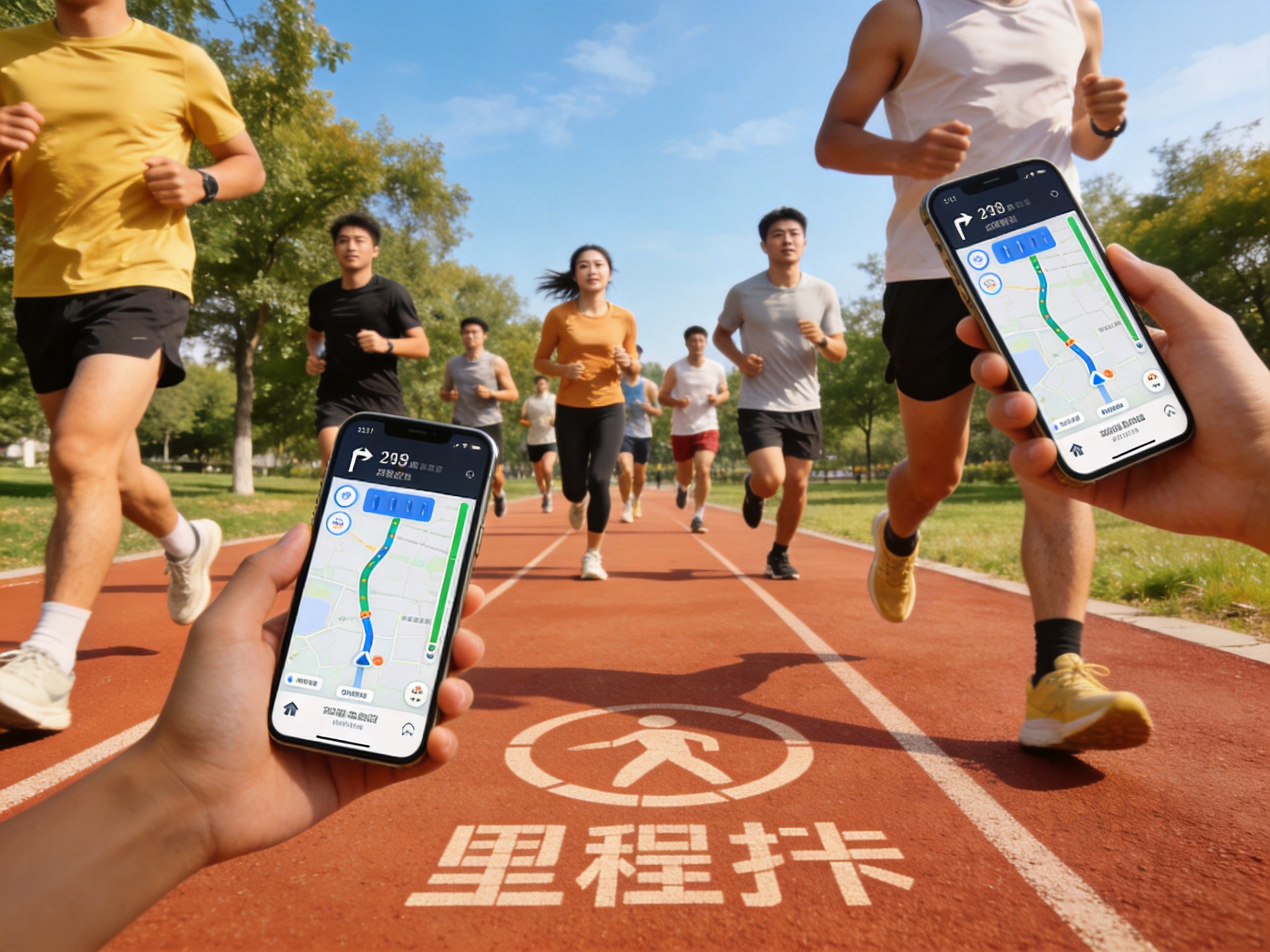 跑步运动社群与打卡分享功能展示